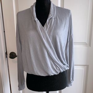 Free People FB Beach Faux Wrap Sweater Sz M